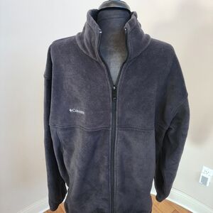 Columbia Men's Black Fleece Full Zip Jacket. XL. Very Good Condition.